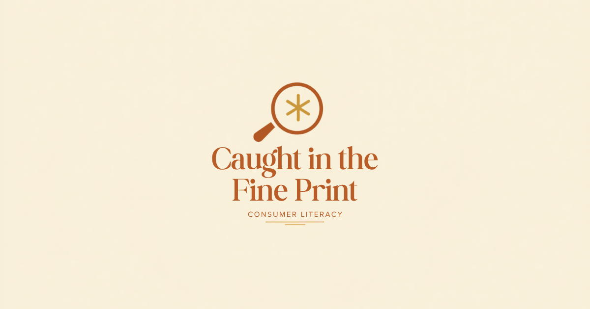 Caught in the Fine Print